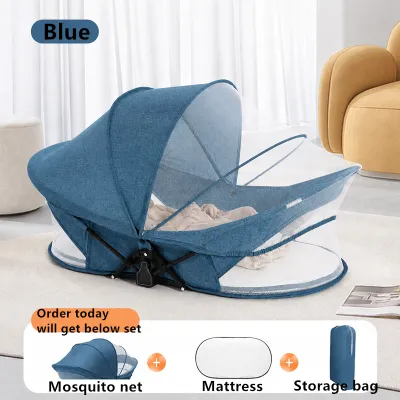 3 in 1 Baby Cot Crib Portable Cradle Bed Newborn Sleeping Basket Katil Bayi Handheld Multifunctional Movable Baby Bed