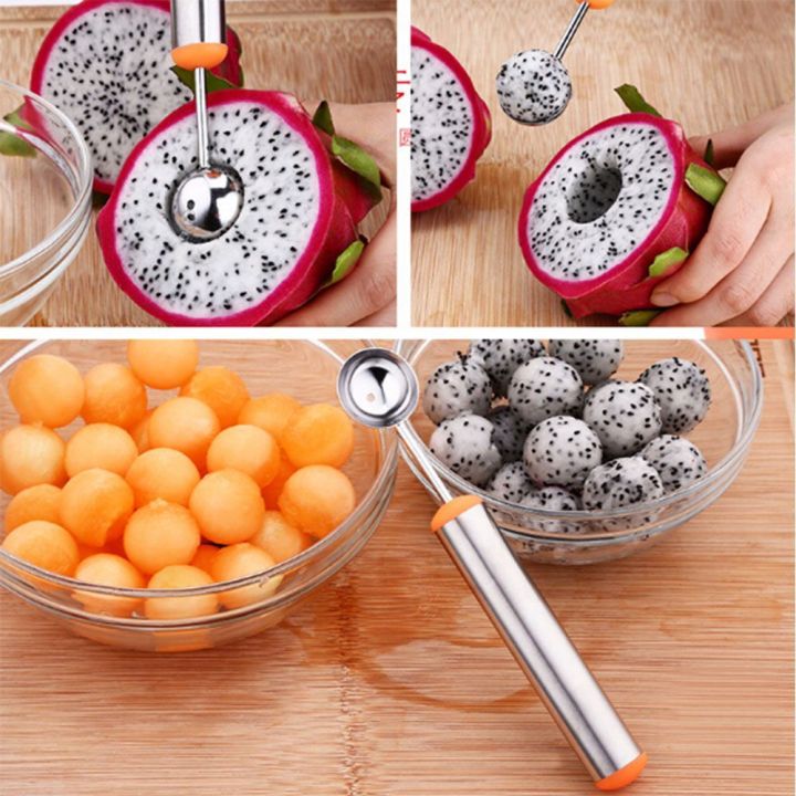 Food Grade Ice Cream Scoop Ball Premium Stainless Steel Set Non-stick