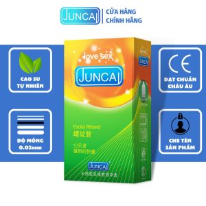 Bao cao su Juncaii Extra Ribbed ( hộp 12 chiếc)