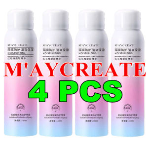 4PCS M’AYCREATE Whitening Sunscreen Spray Moisturizing Spray Brighten Sunscreen Face Body MOFALL Whitening Sunscreen Spray Sunblock Sunscreen Red Pomegranate Isolated Protective Whitening Sunscreen Spray Hydrating Whitening SPF50 PA++