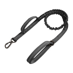 HamshMoc Strong Dog Leash Reflective Pet Lead Rope Stretchy Anti-Pull With Easy Control Handle For Small Medium Large Dogs Walking Outdoor