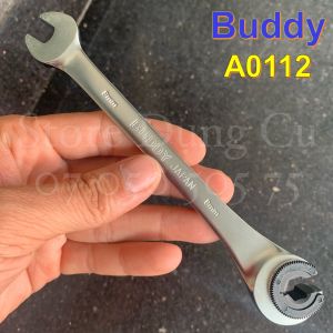 8-12mm Cờ lê mở ống dầu tự động cao cấp Buddy Taiwan | Cờ lê bánh cóc linh hoạt Cr-V 72R | A0112 A0113 A0114 A0115 A0116