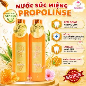 【CHÍNH HÃNG + 6 LOẠI】Nước Súc Miệng Propolinse Chai 600ml Nhật Bản giúp trắng răng sạch mảng bám