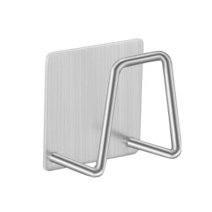 Stainless Steel Sink Sponges Holder Wall Hooks Strong Self Adhesive Sponges Drying Rack Rustproof Kitchen Accessories