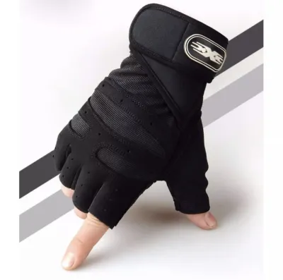 🇸🇬🔥SG STOCK🔥 Fitness Sports Half Finger Wrist Wrap Workout Support Exercise Training Gloves Weight lifting Gym Gloves
