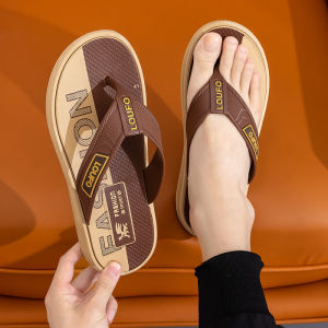 Free Shipping MenS Flip-Flops Korean Style Comfortable For Summer Wear Non-Slip Trendy With A Thick And Soft Sole