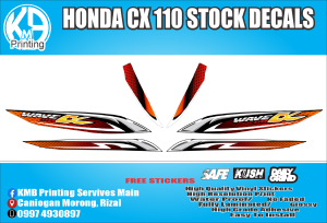Honda CX 110 Sticker Decals
