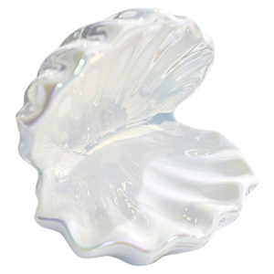 Beach Style Ceramic Shell Holder Decorative Accessories Container For Cosmetics Keys Vanity Dresser Organizing