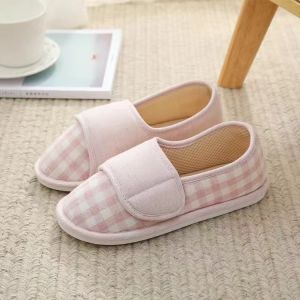 Women Diabetic Slippers Elderly shoes with swollen feet Adjustable Closure Comfortable House Shoes Arthritis Edema Wide Slippers