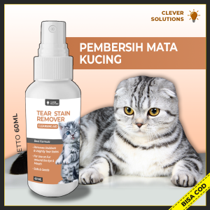 Clever Solutions - TEAR STAIN REMOVER (Pembersih Mata Kucing Pembersih Noda Kotoran Mata Kucing Eye Cleanser)
