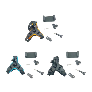 Multi Purpose Motorcycle Helmets Mount with Phone Clamp Design Compatible for Sports Cameras and Phones