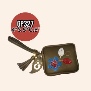 GPBAGS กระเป๋าใส่เหรียญหนังชามัวส์ GP327-05 ใช้งานเอนกประสงค์