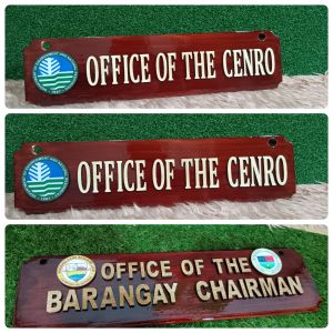 LaserPro Office/School DOOR SIGN  (100% PURE WOOD)