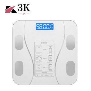 (3K Surabaya) Timbangan Badan Cerdas Digital Bluetooth Kapasitas 180KG Layar LCD / Smart Body Fat Scale Tempered Glass