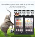 LVNI 2 Door Cooler double glass door (900mm) Black (Compressor,2~10c)with lock,blower fan ,pipe less. 