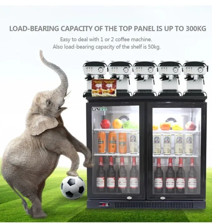 LVNI%202%20Door%20Cooler%20double%20glass%20door%20(900mm)%20Black%20(Compressor,2~10c)with%20lock,blower%20fan%20,pipe%20less%20-%20Image%207