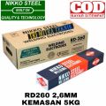 [KEMASAN 1DUS 5KG] Kawat Las 2.6 mm NIKKO STEEL RD260 Welding Electrodes Hihg Quality BISA COD. 