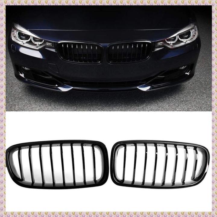 Sport Black Gloss Front Spoiler Splitter Kidney Grills For BMW F30 F31 M Sport D96b476c9a795d74