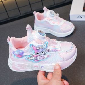 New Girls Boys Kawaii Sanrio Children Kuromi Pendant Casual Shoes Spring Autumn Cute Princess Breathable Sports Sneaker Gifts