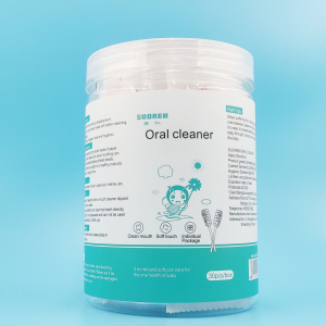 Baby mouth cleaner gauze teething toddler brushing cotton swabs newborn 0-2 years old baby tongue cleaning toothbrush【30Pcs/Box】