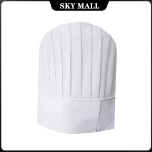 10pcs Disposable Chef Hat Non-woven Chef Hat Dust Cap Sanitary Hat High Hat Middle Hat Low Hat Thickened Work Hat