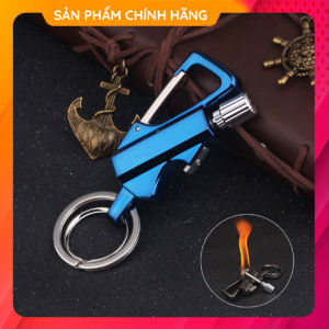 Bật Lửa Hộp Quẹt Diêm Xăng Kiêm Móc Khóa Và Mở Nắp Chai Honest BCK2-666 Nhỏ Gọn Tiện Dụng Đẹp Độc Lạ - Dùng Xăng Bấc Đá Cao Cấp