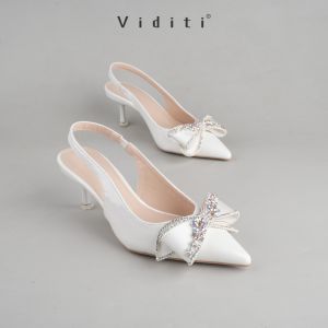 Viditi Irene Sling Back 6 cm // Sepatu Import Wanita // Hak Tinggi // Tali Belakang // Wedding // Wisuda // Seserahan // Hangout // Nikah // Sangjit // Prewed
