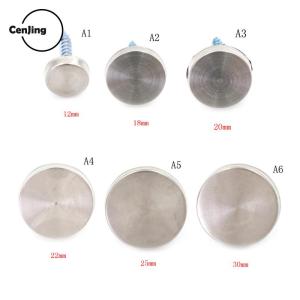 💖【Special price】💖Cjing ใหม่8 pcs ฝาครอบสแตนเลสฝาครอบกระจกตกแต่งสกรู