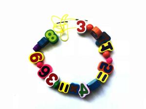 Kids Wooden Montessori Beads (80 pcs) Math Learning Toys