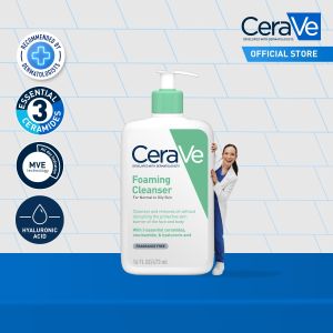 CeraVe Foaming Cleanser - For Normal to Oily Skin (88ml | 236ml | 473ml | Twin Pack 473ml x2)