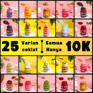 COKLAT LUMER CRUNCHY & MELTY COOKIES 25 VARIAN RASA COKELAT by snack lab choco jar cemilan manis choco crunchy makanan sereal anak nyam nyam jajanan biskuit wafer reseller camilan murah