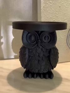 Sacesr Retro Owl Tray TV Cabinet Bookshelf Key Storage Tray Desktop Organizer Light Luxury Home Decoration 3D Printing Plastic Material 2Z5B1