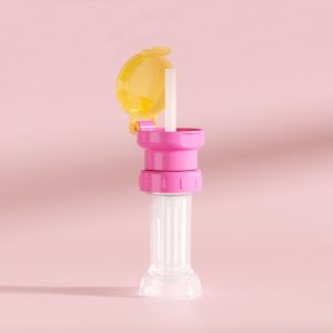 Kids Portable Straw with Case Universal BPA-free Silicone Food Grade Toddler Self Drink Utensil Portable Straw for Girls