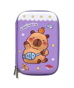 Kotak Pensil Capibara wadah stationery kotak pensil anak karakter lucu capibara tempat pensil 3D timbul