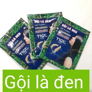 dây 10 gói DẦU GỘI ĐEN NHÂN SÂM TIGI VN GÓI 23 ML Gội là đen chỉ trong 5 phút