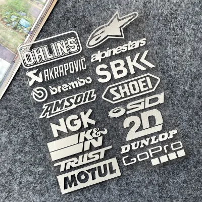 รถจักรยานยนต์ด้านล่างดีคอลตกแต่ง Devil Akrapovic สติ๊กเกอร์สะท้อนแสงสำหรับ YAMAHA Harley ฮอนด้าคาวาซากิซูซุกิ KTM