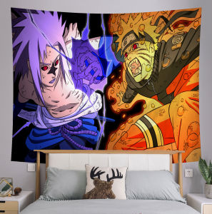 Anime Naruto Tapestry Tik Tok Live Streaming Decor Hanging Background Wall 3D Printing Cloth Curtain Home Living Room Bedroom Decoration Ins