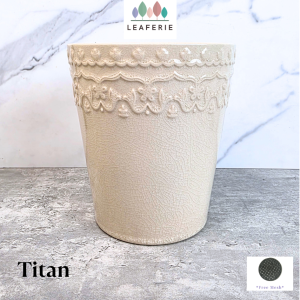The Leaferie Titan plant pots. Ceramic flowerpot . flowerpots . flower pot . planter . planters
