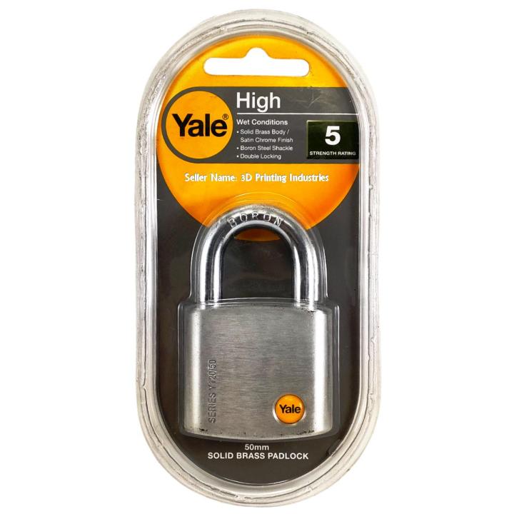 Yale Padlock 50mm Weatherproof padlock Rust proof padlock Boron shackle