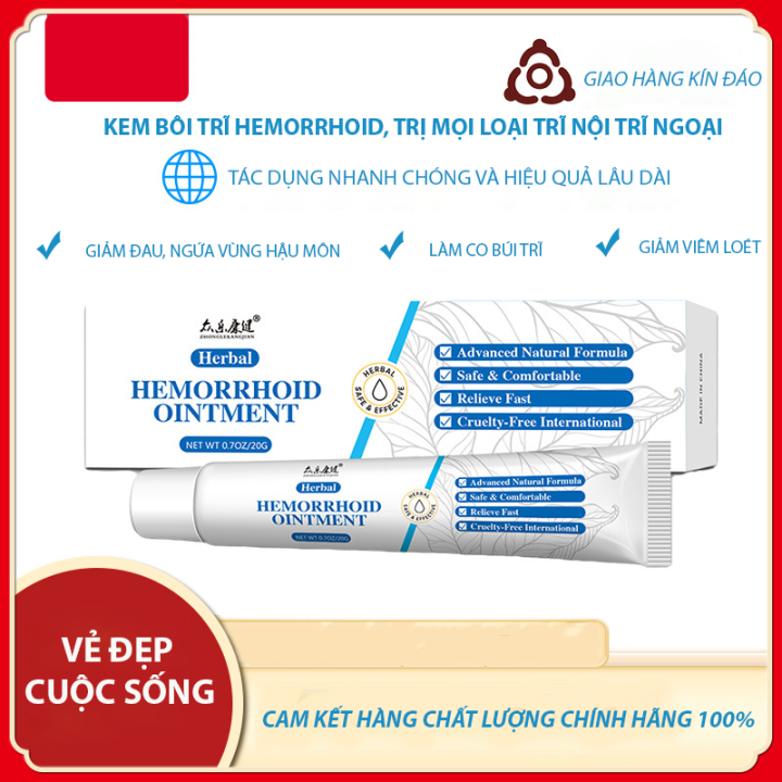 Kem Bôi Trĩ HEMORRHOID Co Búi Trĩ Giảm Đau Ngứa Vùng Hậu Môn Giảm Đau ...