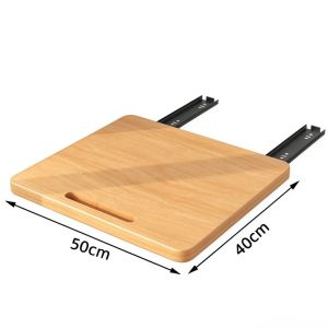 FFBH Simple Solid Wood Racks Modern Household Appliances Slide Rails Pallets Countertops Storage Racks Kitchen Storage Accessories P7Q2M