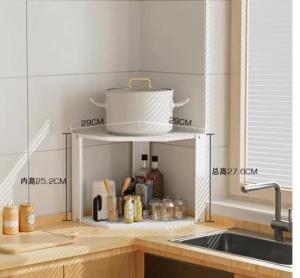 Ⓜ️ZEROIDEASⓂ️Heavy Duty Under Sink Organizer Rack Corner Organizer RackCorner Storage RackCountertop Organizer Rack Desktop Organizer Rack Spices and Seasoning Storage Rack Pans and Pots Storage Rack Pans Holder Pots Holder Pan Stands Pot Stands