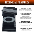 Knee Support Brace Adjustable Compression Sleeve for Gym Sports Running Arthritis Joint Pain Relief. 