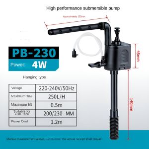 Fish tank oxygen pump ultra quiet filter 3-in-1 fish farming oxygen pump small upper filtration circulation pump