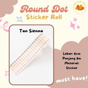bloomingyourdays Stiker Dot Roll bulat Sticker gulungan lingkaran murah lucu aesthetic dekorasi