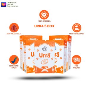 URRA Asli Original - Susu Kambing Saanen Untuk Penambah Berat Badan & Tinggi Badan Anak - 5 Box