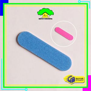 MI-K186 Alat Kikir Kuku 2 Sisi Nail Buffer Mini Portable Kikir Kuku Kayu / Amplas Kuku Dua Sisi Nail
