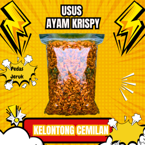 Usus ayam crispy 1 kg murah /Usus ayam crispy /Usus pedas daun jeruk/ Usus crispy /Usus ayam 2kg murah /Usus ayam crispy500 gram / Usus ayam crispy pedas /Usus crispy original 1 kg