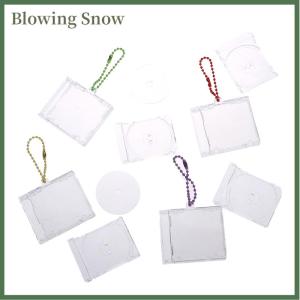 Blowing Blank Album Mini CD Case Keychain CD Player Keyring Peripheral Commemorative Album Key Holder For DIY Backpack Pendant