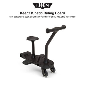 Keenz Kinetic Riding Board (buggy board can sit or stand can face front or back can stow rooms for up to 3 passengers on Kinetic D2 stroller)